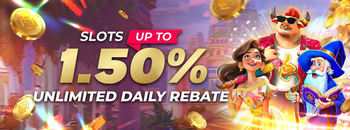 Slots 1.5% Unlimited Daily Rebate Slots 1.5% Unlimited Daily Rebate